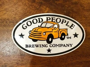 Good People Brewing Sticker Decal Beer Logo yellow Truck Craft IPA Ale Alabama - Picture 1 of 3