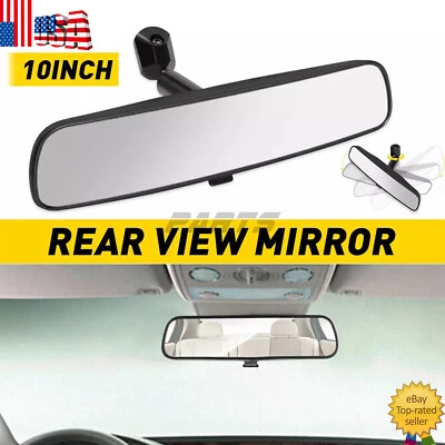 10" Black Rear View Mirror For 1982-1986 Firebird/Camaro 1973-1980 Chevy Truck K - Image 1 of 4