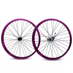 Beach Cruiser 26" x 57mm Bicycle Wheelset SHIMANO NEXUS Internal 3-Speed Purple - Picture 1 of 9