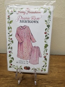 Prairie Rose Nachthemd Muster ~ das Paisley Nadelkissen ~ Kinder 2-12 neu ungeschnitten - Bild 1 von 4