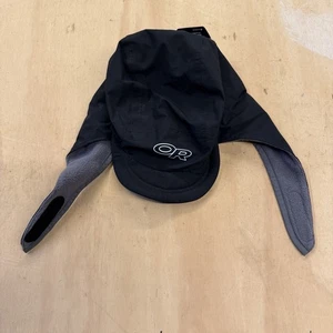 Outdoor Research Rando Trappermütze Herren Medium schwarz isoliert - Bild 1 von 8