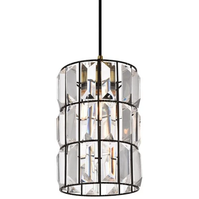 Elegant Lighting LD5002D7 Blair 1 Light 7-1/8"W Mini Pendant - Bronze - Image 1 of 4