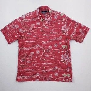 Polo Ralph Lauren Sport Hemd Herren Medium Rot Hawaii Tropical Fish Relaxed Fit - Bild 1 von 11