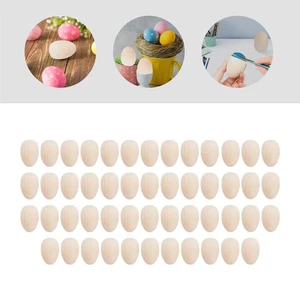 Gefälschte Nesteier Holz Ostereier handbemalt zum Basteln Eier Dekoration 50 Stück - Bild 1 von 9