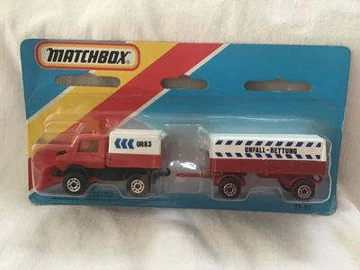 MATCHBOX SUPERFAST TWIN PACK TP-112 UNIMOG UR83 UNFALL - RETTUNG - UNOPENED - Image 1 of 4