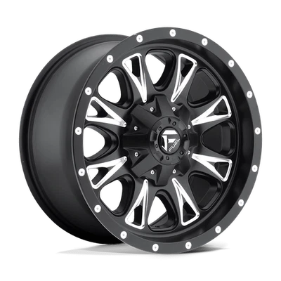 Заднее черное и фрезерованное колесо 17x6,5 Fuel D513 DUAL 8x200 (-140 мм) - Изображение 1 из 4