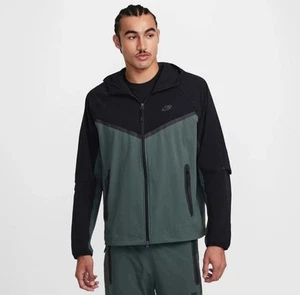 Nike Woven Tech Jacket - Medium - Vintage Green/Black - HM7151-338 - Picture 1 of 7