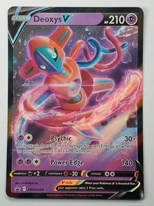Deoxys V SWSH266 Holo SWSH: Promo Spada e Scudo quasi nuovo Pokemon inglese - Foto 1 di 2