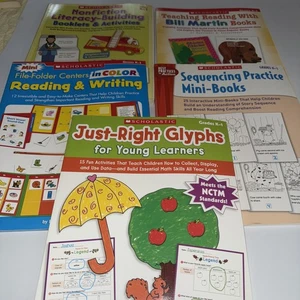 Scholastic Teaching resources K-1 Literacy & Social Studies 5 Book Lot - Bild 1 von 6