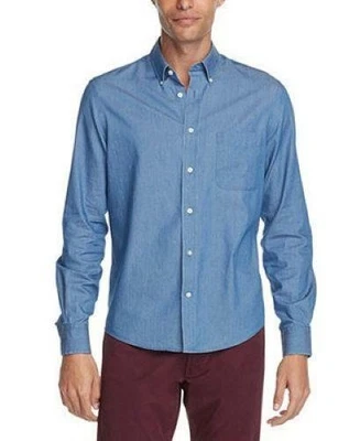 Мужская повседневная эластичная рубашка Ralph Lauren Reg Fit без застежек Indigo-14-14,5 32/33 - Изображение 1 из 4