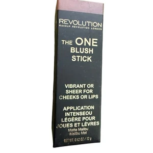 Makeup Revolution The One Blush Stick – Matte Malibu 🤎 | 0.42 oz | NEW ✨ - Picture 1 of 4