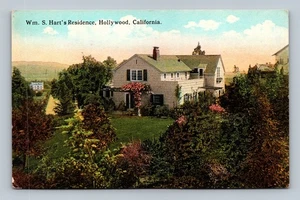 Vintage Wm. S. Hart's Residence Hollywood California Postcard - Picture 1 of 2