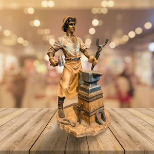 Blacksmith Figurine Male Iron Worker Decorative Ornament ⚒️ - Picture 1 of 8
