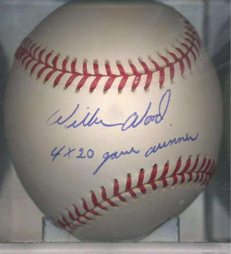 Wilbur Wood Chicago White Sox 4x20 ganador del juego OAL autografiado certificado de autenticidad de béisbol Foto 1 de 1