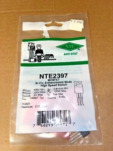 Nuevo Interruptor de Alta Velocidad Modo Mejora NTE2397 N-CH Antiguo Stock Sellado de Fábrica - Imagen 1 de 2