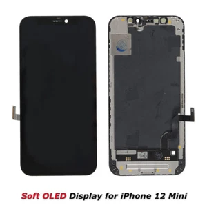 Soft OLED Display LCD Touch Screen Digitizer Frame Assembly for iPhone 12 Mini - Picture 1 of 9