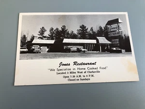 Vintage Postcard c1965 Clarksville Tennessee Jones Restaurant TN - Picture 1 of 2