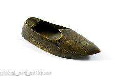 Vintage Beautiful Hand Crafted Brass Shoe Shape Ash Tray. G76-2 US