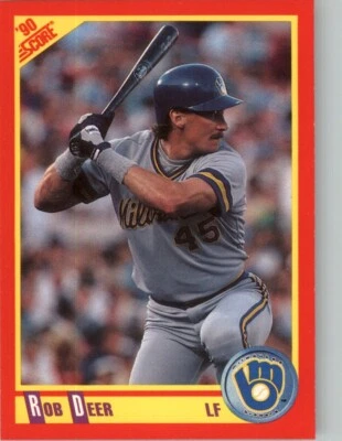 1990 Score MLB Rob Deer #390 - Image 1 of 2