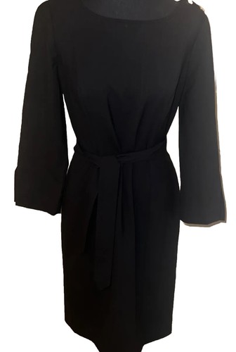 Tory Burch abito donna blu navy midi a matita rosso taglia 6