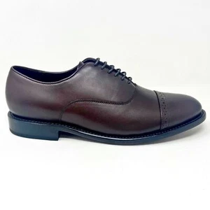 Thursday Boot Co Broadway Chocolate Dark Brown Leather Mens Oxford Dress Shoes - Picture 1 of 5