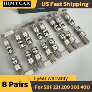 SBF Pro Racer Solid Mechanical Roller Lifters Tappet with Vertical Link Bar-8x - Picture 1 of 4