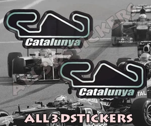 2 x Adesivi Resinati 3D Circuito Catalunya 6,5x3 cm - Bild 1 von 1