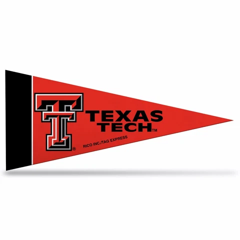 Texas Tech Felt Mini Pennants, 4" x 9" - Licensed by Rico - Made In USA Cover