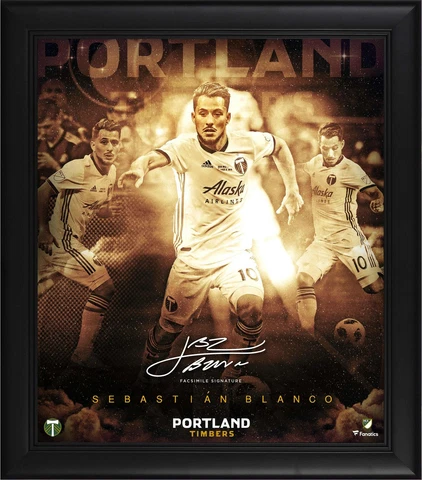 Sebastian Blanco Portland Timbers FRMD 15x17 Stars of the Game Collage Facsimile Cover