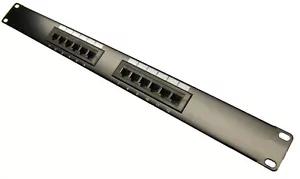 Premium CAT6 12 Port Patch Panel RJ45 110 UL Network Ethernet 19" Rack Mount 1U - Picture 1 of 2