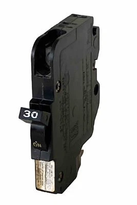 FPE Federal Pacific 30A 1P NC30 Stab-Lok NC130 THIN NC Black Handle White "30” - Image 1 of 4