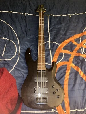 ESP  LTD B -204sm Used With One Missing String And Back Battery Cover Missing  - Image 1 of 2