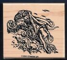 Octopus Ocean Marine Mollusc Life Under The Sea Stampin' Up! 2002 Rubber Stamp