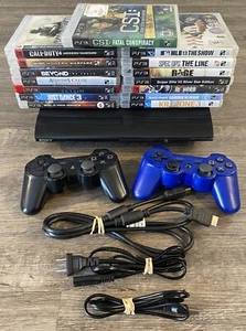 Sony Playstation 3 PS3 Super Slim 500GB + 15 PS3 Games + PS3 Controller - Picture 1 of 12