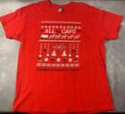 NHL Washington Capitals Hockey Christmas Red T-shirt All Caps - XL