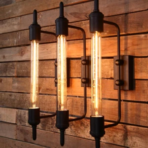 Vintage Industrial Edison Wall Lamp Steampunk Wall Sconce Ceiling Light Fixture - Picture 1 of 9