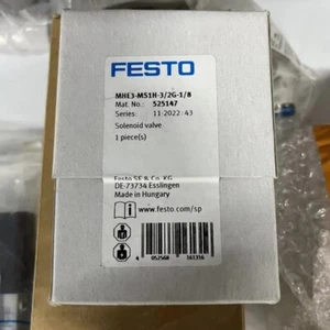 1 Stück Neu Festo MHE3-MS1H-3 2G-1 8 525147 Luft-Magnetventil im Karton Markenversand - Bild 1 von 3