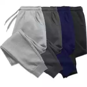 Felpa stile Champion uomo pile joggers tasche laterali comoda atletica - Foto 1 di 29