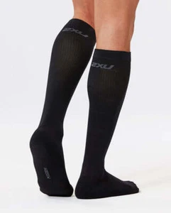 Calcetín de compresión 2XU Performance Run para mujer - WA2443e (negro/negro) pequeño - Imagen 1 de 1