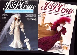 Crochet Collector's Doll Victorian Bride 1890s Boston Beauty Pattern Booklets - Picture 1 of 6