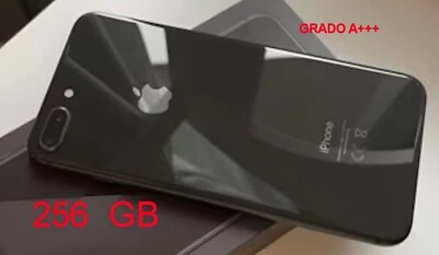 Apple iPhone 8 PLUS  256 GB  NERO (Grigio Siderale)  Grado A+++  Batteria 100% - Immagine 1 di 4