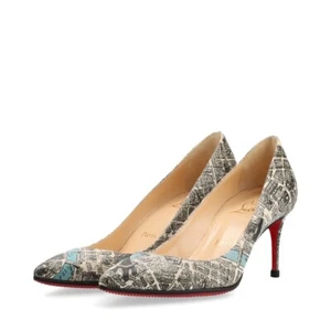 Authentic Christian Louboutin DECOLLETE 554 Leather Pumps Women's Size 34 US 4 - Picture 1 of 14