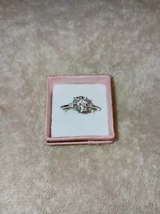 Size 10 Platinum Over Sterling Ring 100 Facets Moissanite 1.85 TCW Ships (919) - Picture 1 of 19