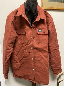 Rare Dickies Mens Burnt Orange Detroit Hooded Style Skateboard Jacket Men’s L - Picture 1 of 5