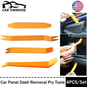Plastic Car Panel Trim Removal Tools Dash Radio Audio Installer Pry Tool Set 4PC - Picture 1 of 9