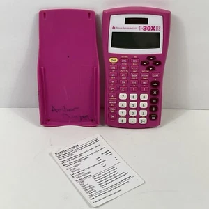 Texas Instruments TI-30X IIS PINK Scientific Calculator Solar Powered WORKS - Picture 1 of 8
