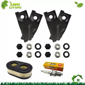 Lawnmower Service Kit For Masport 550 EX ReadyStart 486 3'n1 Blades Plug Filter - Picture 1 of 1