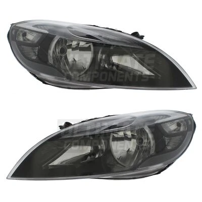 Volvo V40 Headlights 2012-2016 Black Inner Headlamps With Motor Left & Right - Image 1 of 4