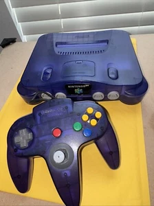 Funtastic Grape Purple Nintendo 64 N64 Console W Matching Controller - Authentic - Zdjęcie 1 z 17