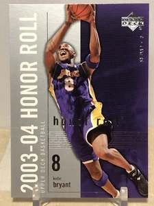 KOBE BRYANT 2003-04 UPPER DECK BASKETBALL #35 HONOR ROLL LAKERS - Picture 1 of 2
